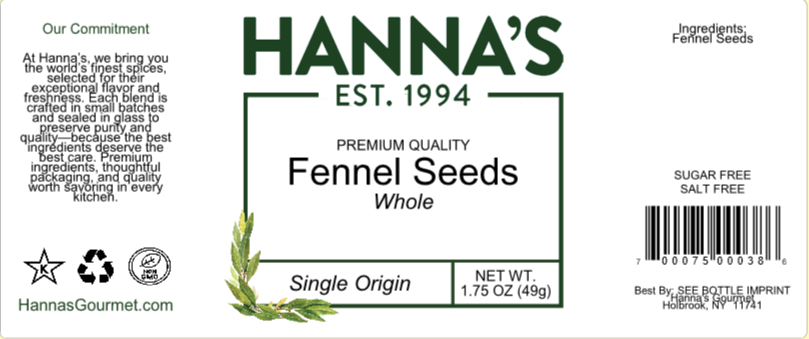 Fennel Seed – Hanna's Gourmet